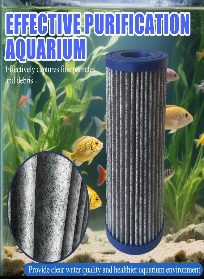 PurifyLogix 4PCS Upgraded Activated Carbon Micron Cartridge Replacement for Marineland Magnum Polishing Internal Canister Filters (ML90770), 2 Cartridge & 2 Rubber Gasket Compare to Part PA0140 - Image 3